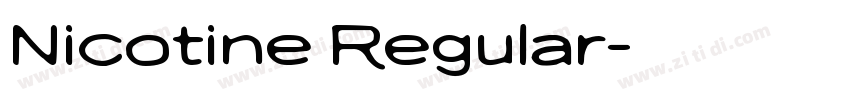 Nicotine Regular字体转换